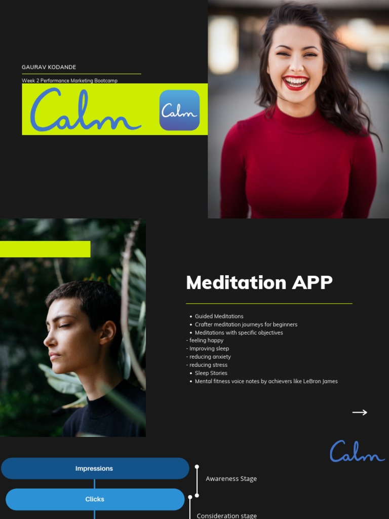Calm App: Meditation for Beginners | PDF | Meditation | Anxiety