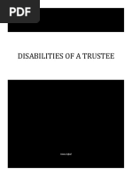 Disabilities of A Trustee: Amna Iqbal