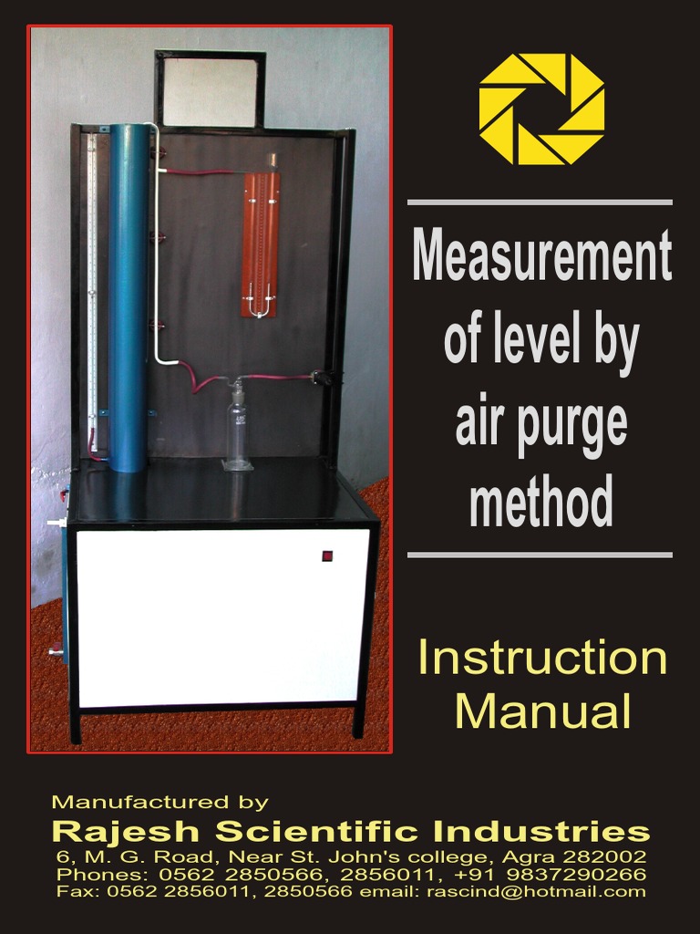 Measurement of Level by Air Purge Method: Instruction Manual | Download ...