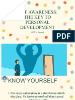 Self Awareness: The Key To Personal Development: NSTP 1-Group 1