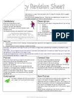 Literacy Revision Sheet