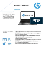 Fiche Technique HP Probook 450 G5 FR