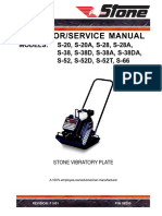 Stone Plate Compactor Operator's Manual English