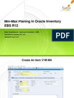Min-Max Planning in Oracle Inventory EBS R12