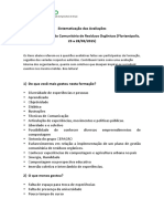 CEPAGRO - Avaliacao Da Formacao Pelos Participantes