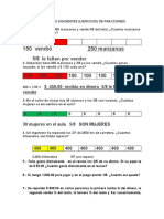 Resuelve ejercicios de fracciones (menos de