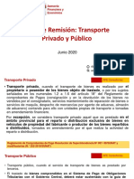 Guía de Remisión - Transporte Privado y Público