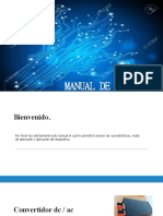 MANUAL DE USUARIO Convertidor DC - Ac