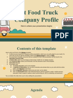 Fast Food Truck Company Profile by Slidesgo