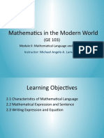 Mathematics in The Modern World: Instructor: Michael Angelo A. Lumauig