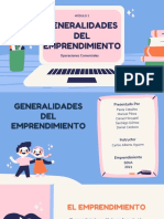 Generalidades Del Emprendimiento