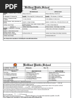 Brilliant Public School: Unit Test - II