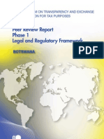 Peer Review Report Phase 1 Legal and Regulatory Framework - Botswana
