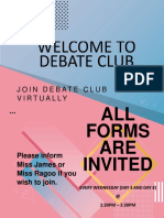 Debate Club Flyer