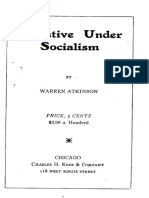 Incentive Under Socialism - Warren Atkinson