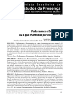 AGRA, Lúcio José de Sá Leitão. Performance e Documento, Ou o Que Chamamos Por Esses Nomes_ Rev. Bras. Estud. Presença, Porto Alegre, V. 4, n. 1, p. 60-69, Jan.%2Fabr. 2014.
