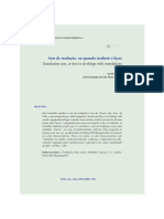 ESTEVES, Lenita . Atos de Tradução, Ou Quando Traduzir é Fazer. DELTA. Documentação de Estudos Em Linguística Teórica e Aplicada (Online) , V. 32, p. 695-718, 2016.