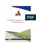 Certified Compliance Officer Sample Material