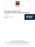 South Africa's Education Crisis - The Quality of Education in South Africa 1994-2011