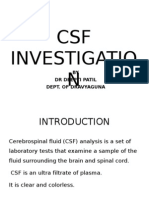 CSF Investigation