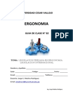 Ergonomia: Universidad Cesar Vallejo