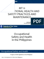 MT 11 Occupational Health and Safety Practices and Maintenance