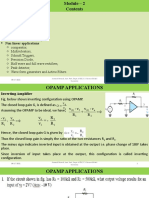 Module 2 OPAMP Applications