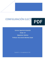 Configuración electrónica elementos química