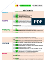 Maryolis Pozo Pertuz Sujeto + Verbo To Be + Verbo Con Ing + Complement Weekly Agenda