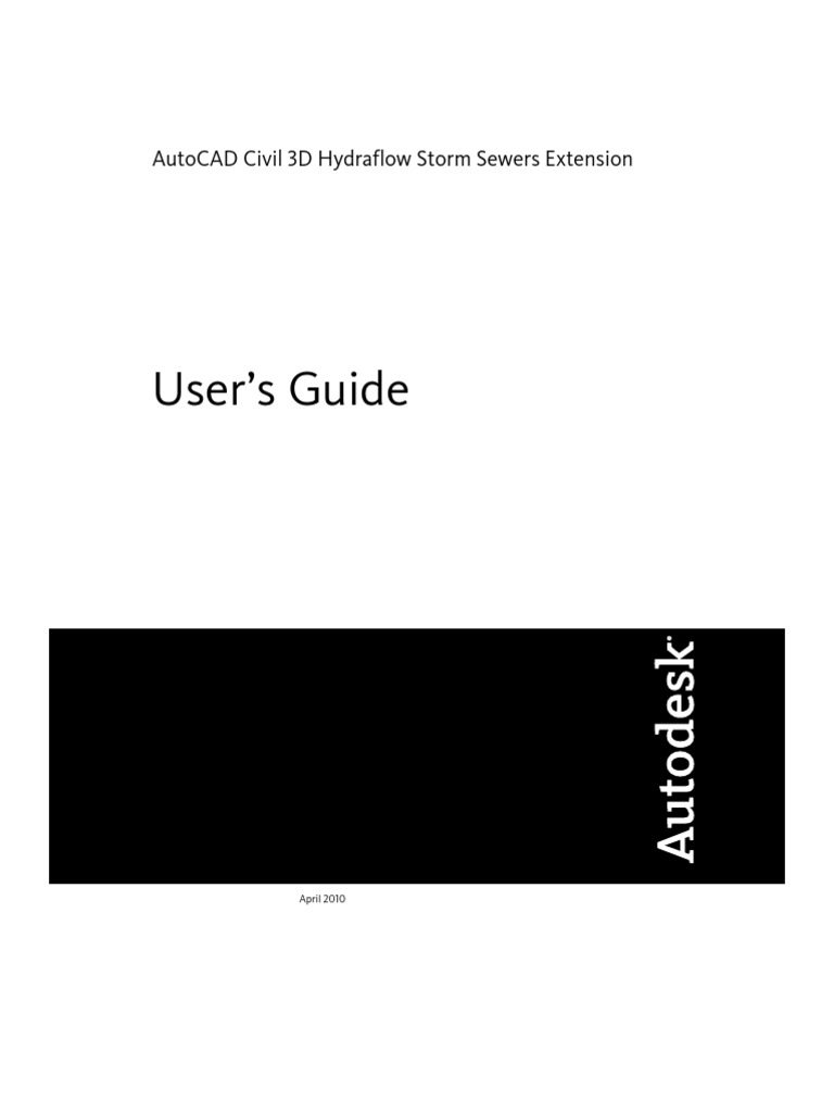 Hydraflow Storm Sewers Manual | PDF | Auto Cad | Autodesk