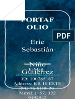 Portaf Olio: Eric Sebastián Niño Gutierrez
