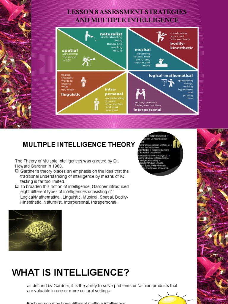 Strategies for Assessing Multiple Intelligences | PDF | Intelligence ...