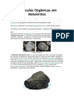 Moléculas Orgânicas em Meteoritos
