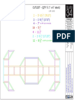 CUTLIST - (QTY 5 1" X 6" Stock) : W/ 45° Cut On One Side