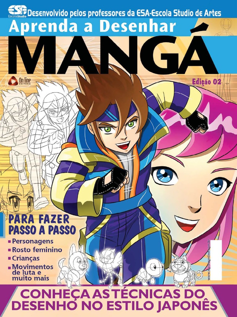 Guia Curso Básico de Desenho-Mangá Edição 02 | PDF | Olho humano | Mangá, image size:768x1024