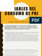 Variables Del Consumo de Pbi