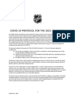The NHL's COVID-19 Protocol For The 2021-22 Season