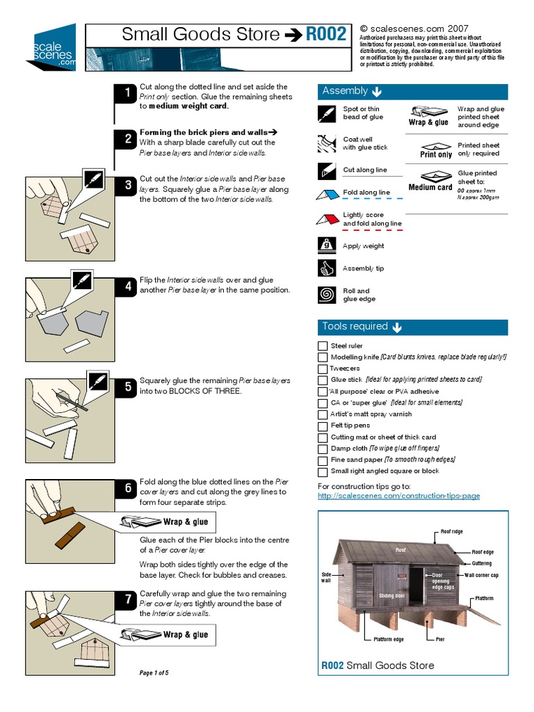 Small Goods Store - Instructions | Download Free PDF | Adhesive | Roof