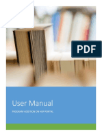 HEP Program Addition User Manual