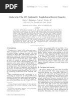 Download Deaths in the 3 May 1999 Oklahoma City Tornado from a Historical Perspective Dr Harold Brooks by National Press Foundation SN52592244 doc pdf