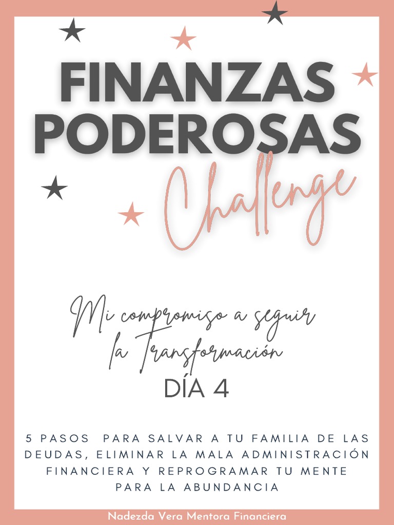 5 Pasos para Transformar tus Finanzas | PDF
