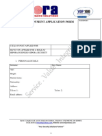 Employment Application Form: Passport