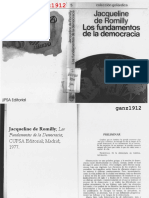 Los Fundamentos de La Democracia by Romilly Jacqueline de