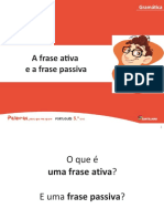 frase ativa e frase passiva