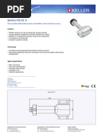 Series PD-33 X: Piezoresistive Differential Pressure Transmitters With Excellent Accuracy