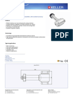 Series PD-33 X: Piezoresistive Differential Pressure Transmitters With Excellent Accuracy