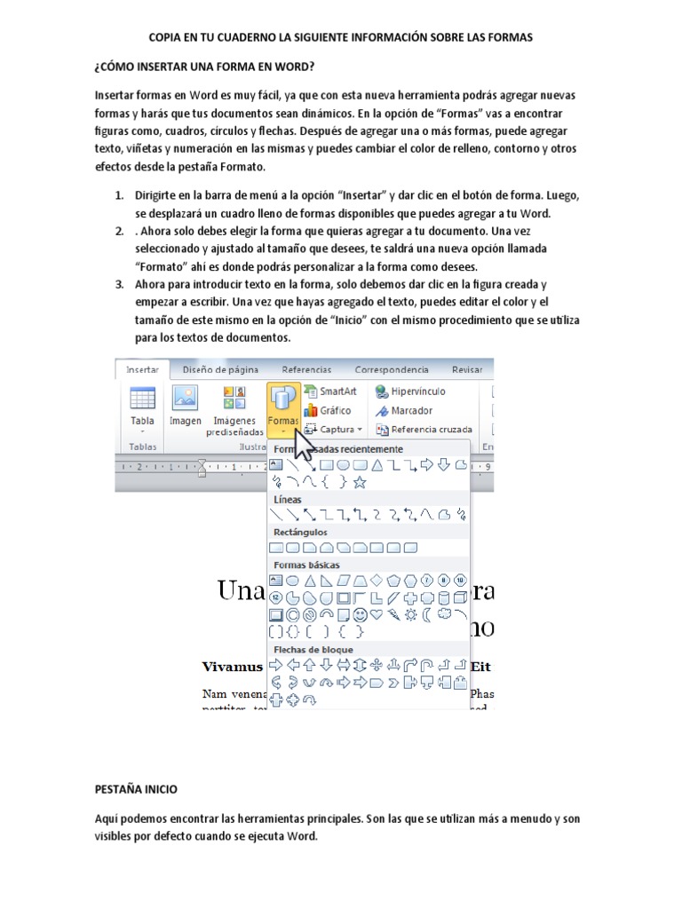 LAS FORMAS en WORD | PDF | Traducciones | Archivo de computadora