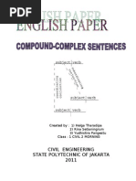 Download ENGLISH PAPER COMPOUND-COMPLEX SENTENCE by Rina Setianingrum SN52593194 doc pdf