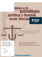 PDF Aportaciones A La Psicologia Juridica y Forense Desde Iberoamerica