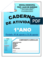 1º Ano. Caderno de Agosto (Para Publicação)